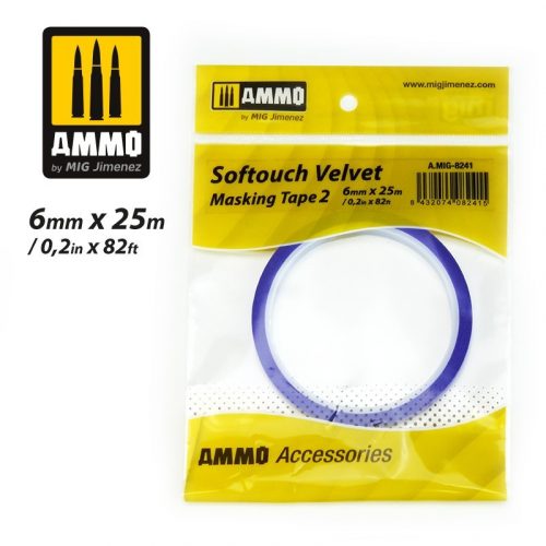 AMMO - Softouch Velvet Masking Tape #2 (6Mm X 25M)