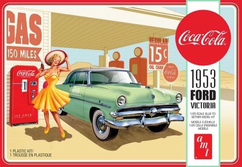 AMT - 1953 Ford Victoria Hardtop w/Coca-Cola Machine