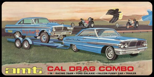 AMT - Cal Drag Combo 1964 Galaxie, AWB Falcon & Trailer