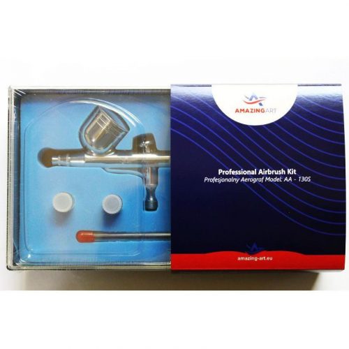 AmazingArt - Modelling Dual Action Gravity Airbrush AA-130S Nozzle 0,2 / 0,3 / 0,5 mm