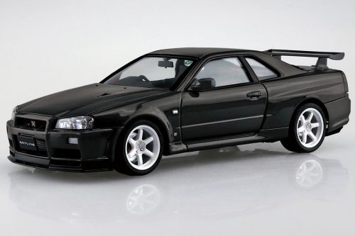 Aoshima - Nissan Bnr34 Skyline Gt-R V-Spec Ii '02 Custom Wheels