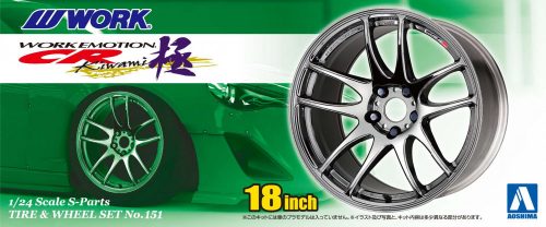 Aoshima - Work Emotion CR Kiwami wheel and tyres set