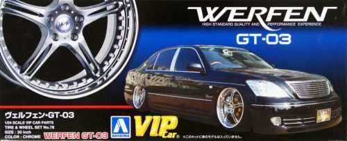 Aoshima - Werfen gt-03 20 Inch wheel and tyres set