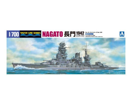 Aoshima - 1/700 I.J.N. Battleship Nagato 1942 Updated edition, plastic modelkit