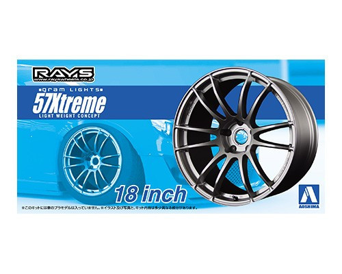 Aoshima - 1/24 Gram Lights 57 Extreme Wheels set 18 inch