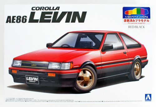 Aoshima - 1/24 1983 Toyota AE86 Levin pre-painted plastic modelkit