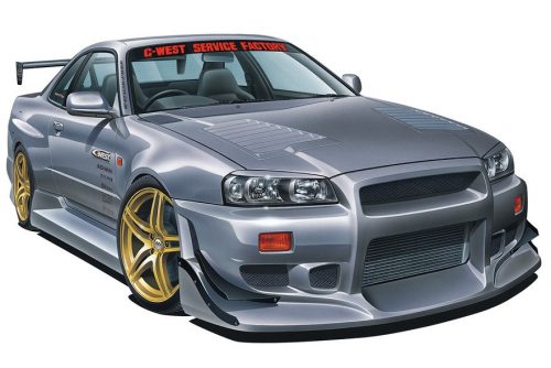 Aoshima - NISSAN C-WEST BNR34 SKYLINE GT-R '02