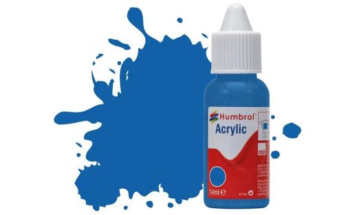 Humbrol - HUMBROL ACRYLIC DROPPER BOTTLE 14ML No 52 Baltic Blue - Metallic