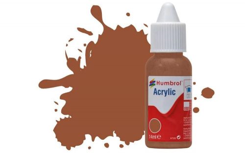 Humbrol - HUMBROL ACRYLIC DROPPER BOTTLE 14ML No 70 Brick Red Matt