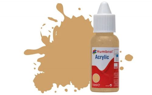 Humbrol - HUMBROL ACRYLIC DROPPER BOTTLE 14ML No 94 Brown Yellow Matt