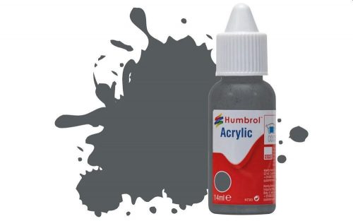 Humbrol - HUMBROL ACRYLIC DROPPER BOTTLE 14ML No.125 US Dark Grey Matt