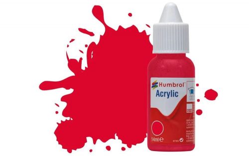 Humbrol - HUMBROL ACRYLIC DROPPER BOTTLE 14ML No.238 Red Arrow Gloss