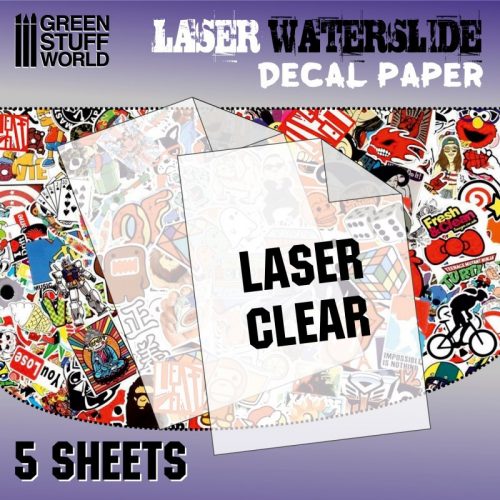 Green Stuff World - Waterslide Decals - Laser Transparent