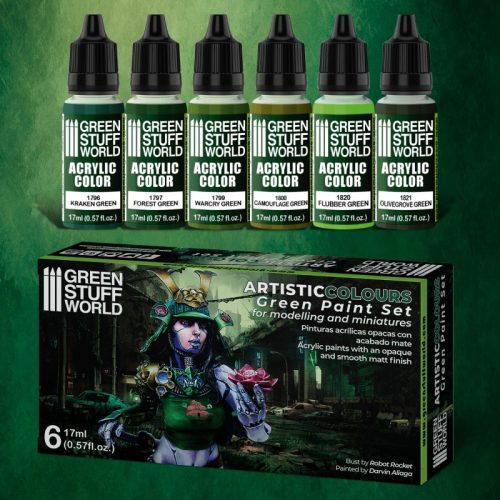 Green Stuff World - Paint Set - Green 