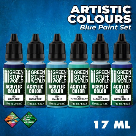 Green Stuff World - Paint Set - Blue 