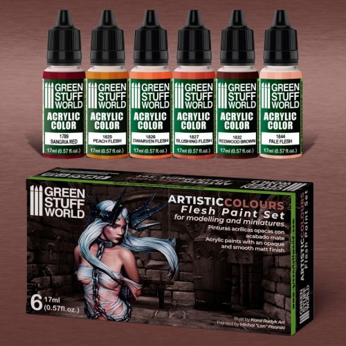 Green Stuff World - Paint Set - Flesh 