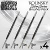 Green Stuff World - SILVER SERIES Kolinsky Brush Set