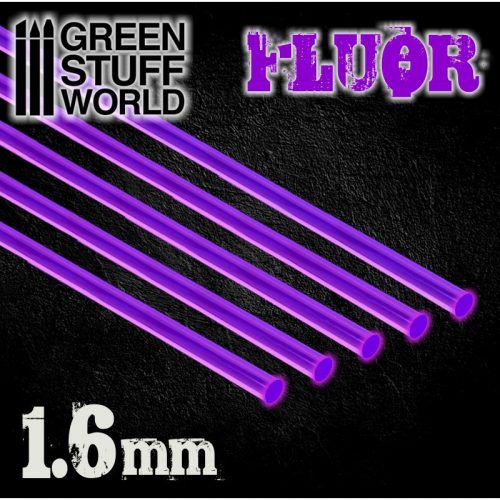 Green Stuff World - Acrylic Rods - Round 1.6 mm Fluor PURPLE 