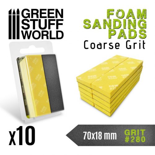 Green Stuff World - Foam Sanding Pads 280 Grit