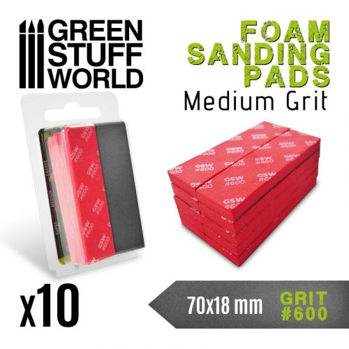 Green Stuff World - Foam Sanding Pads 600 Grit