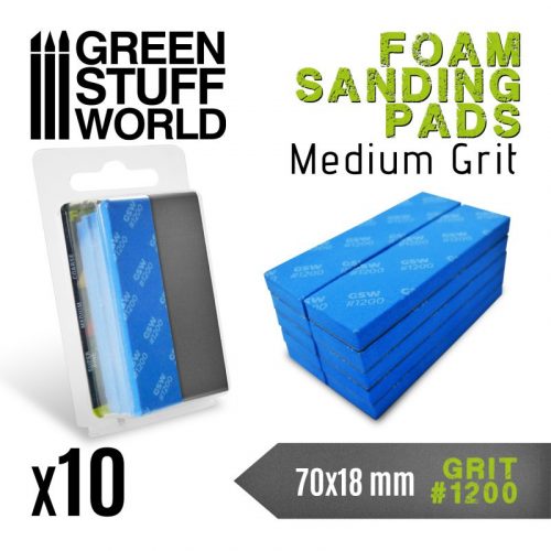 Green Stuff World - Foam Sanding Pads 1200 Grit