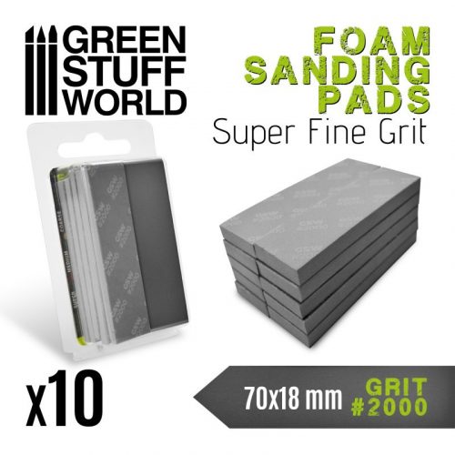 Green Stuff World - Foam Sanding Pads 2000 Grit