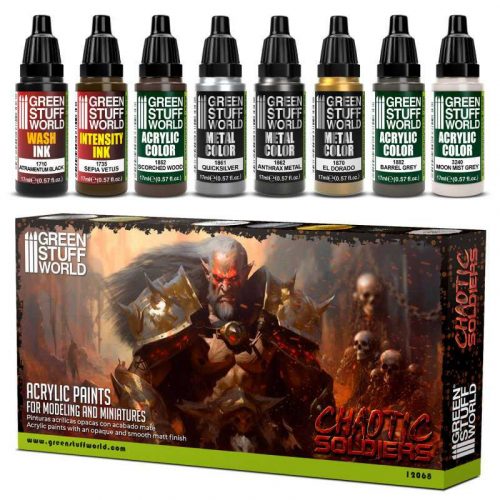 Grren Stuff World - Paint Set - Chaotic Soldiers (8 pcs)