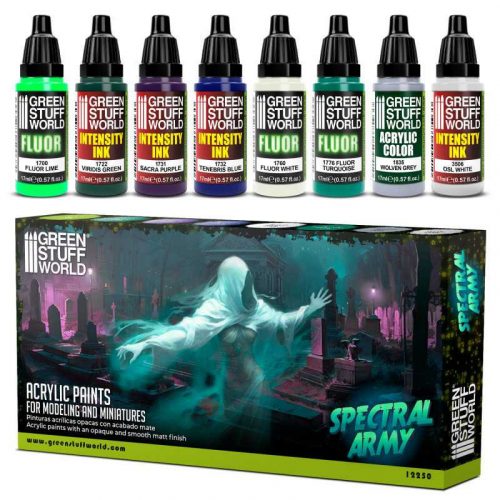 Grren Stuff World - Paint Set - Spectral Army (8 pcs)