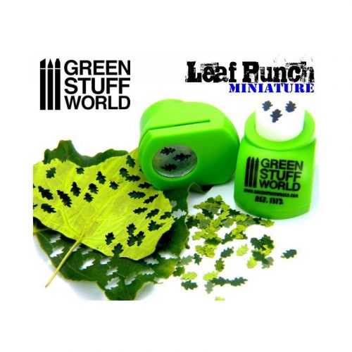 Green Stuff World - Miniature Leaf Punch LIGHT GREEN - OAK