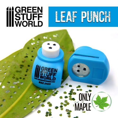 Green Stuff World - Miniature Leaf Punch MEDIUM BLUE - only maple