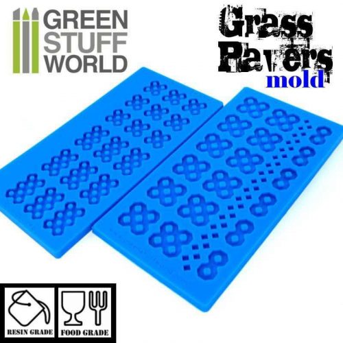 Green Stuff World - Grass Paver Silicone Mould