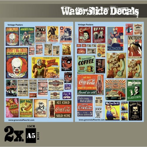 Green Stuff World - Waterslide Decals - Vintage Posters