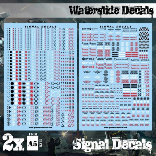 Green Stuff World - Waterslide Decals - Robot Signals