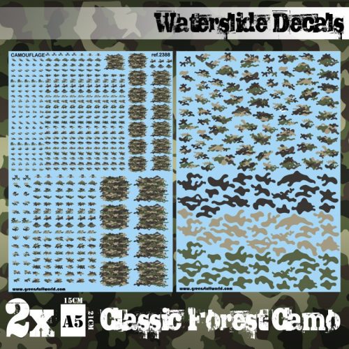 Green Stuff World - Waterslide Decals - Classic Forest Camo