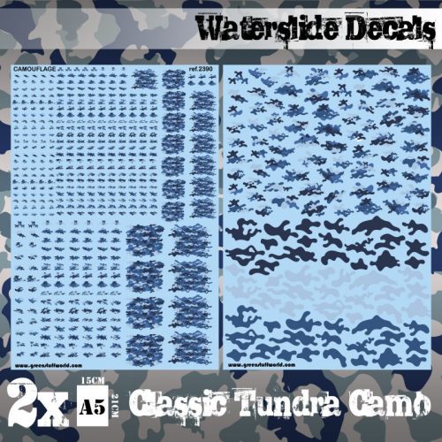 Green Stuff World - Waterslide Decals - Classic Tundra Camo