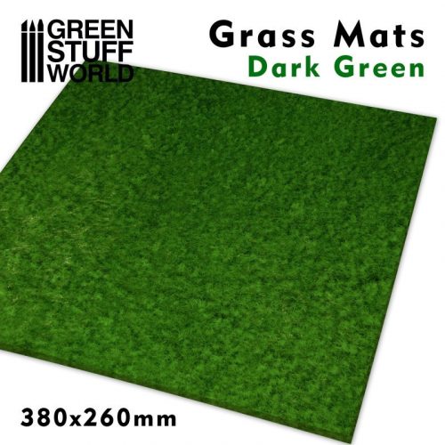 Green Stuff World - Grass Mats - Dark Green 38x26cmx4mm