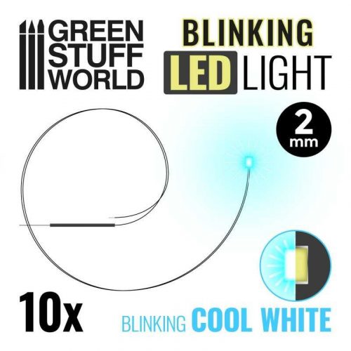 Green Stuff World - Micro Leds - Blinking Cool White - 2Mm (0805 Smd)