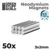 Green Stuff World - Neodymium Magnets 3x2mm - 50 units (N35) 