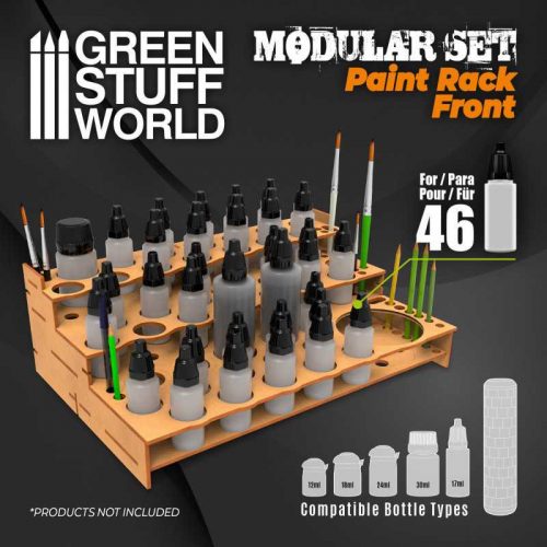 Green Stuff World - Mdf Paint Organizer Front