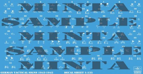 HAD models - German Tactical insignias 1943-1945 (decal code: 35034)