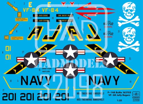 HAD models - F-14A Jolly Rogers USS Theodore Roosevelt