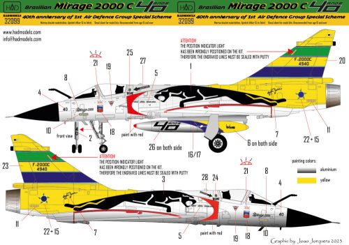 HAD models - Mirage 2000 C Ayrton Senna 25th Anniversayry painting