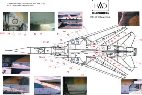 HAD models -  MiG-23 Hungarian Stencil