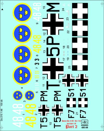 HAD models - Dornier Do-215 B-4 / Do-17S ( Hungarian, Swedish, German)