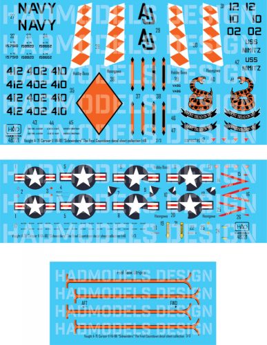 HAD models - A-7E VS-86 Corsair Sidewinders  "Final Countdown" collection 