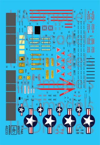 HAD models - F-14A high Visibility stencil set