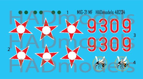 HAD models - MiG-21 MF HUNAF 9309 Dongó Squadron