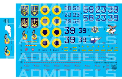 HAD models - Ukrainian Su-27 P1M Falnker B Digit Camouflage 