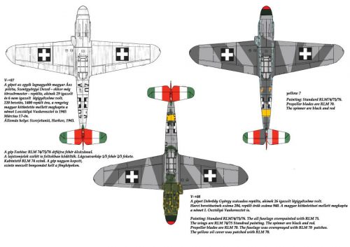 HAD models - Messerschmitt Bf 109 F-4/b  yellow 17, V-+03, V-+07, yellow 7