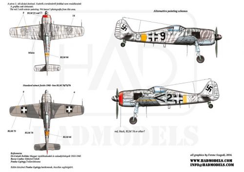 HAD models - FW-190 F-8 red 2; 9; W-517; w505